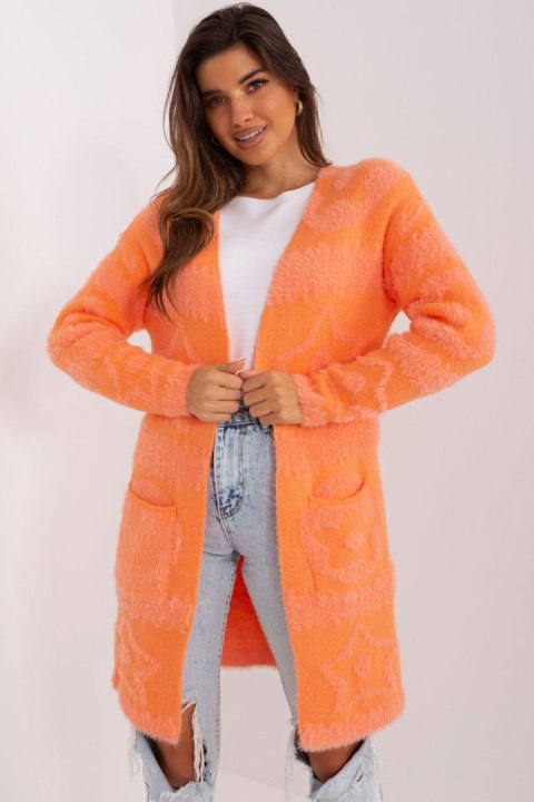 Sweter Kardigan Model AT-SW-234503.00P Orange - AT Sweter Kardigan Model AT-SW-234503.00P Orange - AT