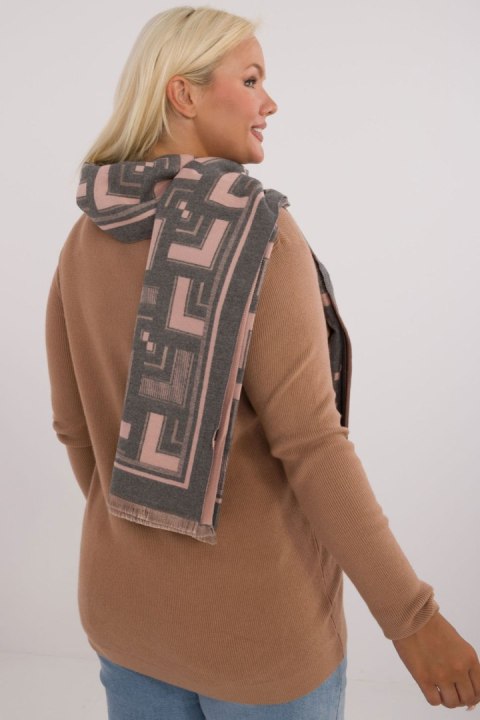 Szalik Model AT-SZ-23158.32 Grey/Pink - AT Szalik Model AT-SZ-23158.32 Grey/Pink - AT