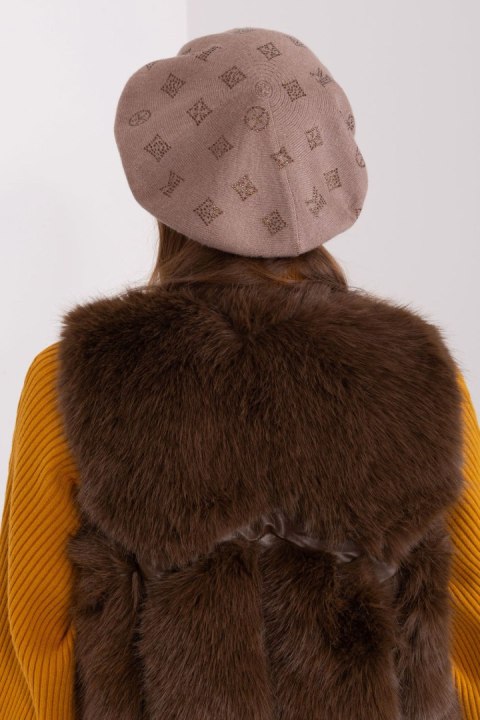 Beret Model AT-CZ-2318.26 Dark Beige - AT Beret Model AT-CZ-2318.26 Dark Beige - AT