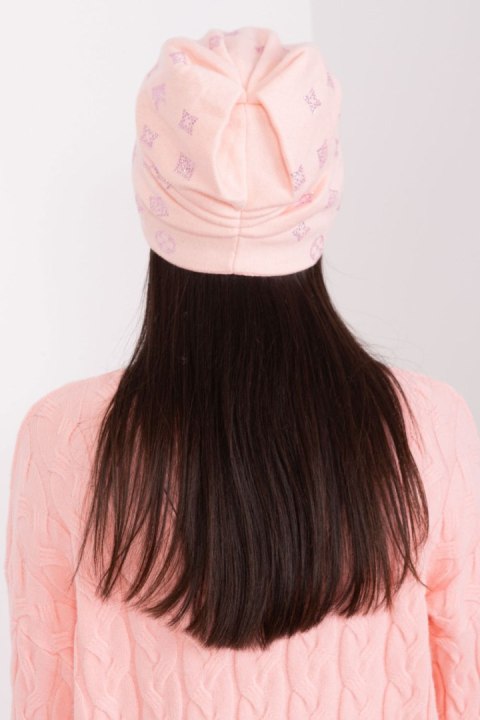 Czapka Model AT-CZ-2325.85 Light Pink - AT Czapka Model AT-CZ-2325.85 Light Pink - AT