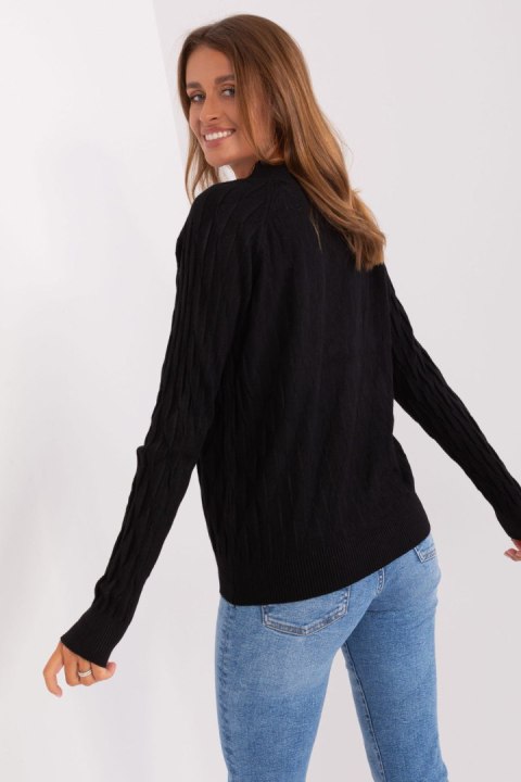 Sweter Damski Model AT-SW-2326.37X Black - AT Sweter Damski Model AT-SW-2326.37X Black - AT