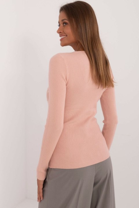Sweter Damski Model AT-SW-2332-2.65 Light Pink - AT Sweter Damski Model AT-SW-2332-2.65 Light Pink - AT