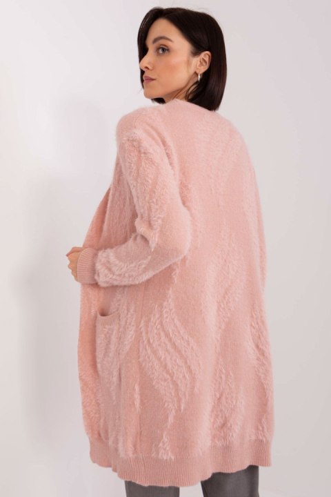 Sweter Kardigan Model AT-SW-234501.00P Light Pink - AT Sweter Kardigan Model AT-SW-234501.00P Light Pink - AT