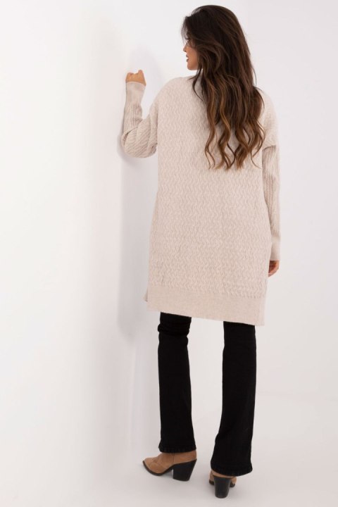 Sweter Kardigan Model AT-SW-2366.61 Beige - AT Sweter Kardigan Model AT-SW-2366.61 Beige - AT