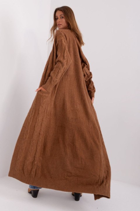 Sweter Kardigan Model AT-SW-2395.30 Brown - AT Sweter Kardigan Model AT-SW-2395.30 Brown - AT