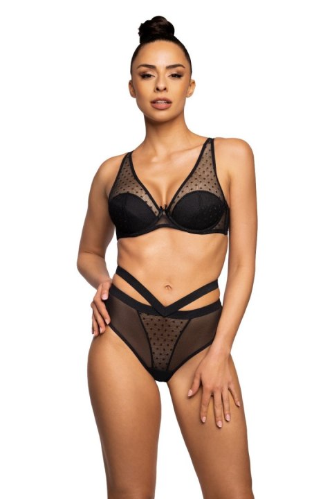 Biustonosz Soft Biustonosz Push-up Model Dotssy M-3714/11/1 Black - Mat Biustonosz Soft Biustonosz Push-up Model Dotssy M-3714/11/1 Black - Mat