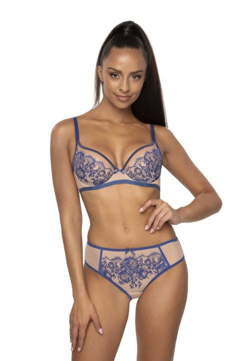 Biustonosz Soft Model Frances M-3804/2 Beige/Navy - Mat Biustonosz Soft Model Frances M-3804/2 Beige/Navy - Mat