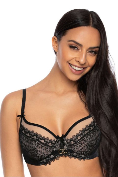 Biustonosz Soft Model Marion M-3539/2 Black/Beige - Mat Biustonosz Soft Model Marion M-3539/2 Black/Beige - Mat