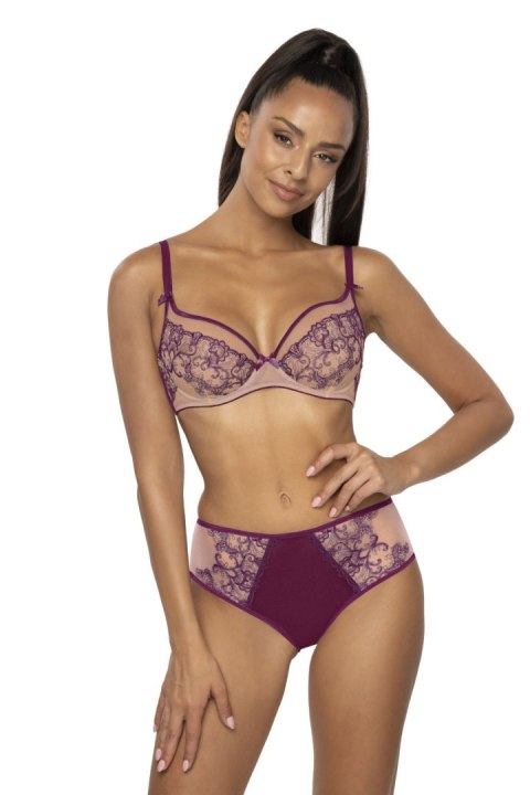 Biustonosz Soft Model Maureen M-3808/2 Beige/Violet - Mat Biustonosz Soft Model Maureen M-3808/2 Beige/Violet - Mat