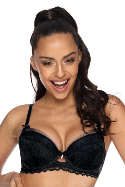 Biustonosz push up Biustonosz Push-up Model Angel M-3329/11 Black - Mat Biustonosz push up Biustonosz Push-up Model Angel M-3329/11 Black - Mat