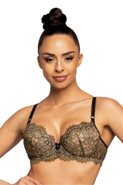 Biustonosz push up Biustonosz Push-up Model Chelsea M-3703/11 Khaki/Black - Mat Biustonosz push up Biustonosz Push-up Model Chelsea M-3703/11 Khaki/Black - Mat