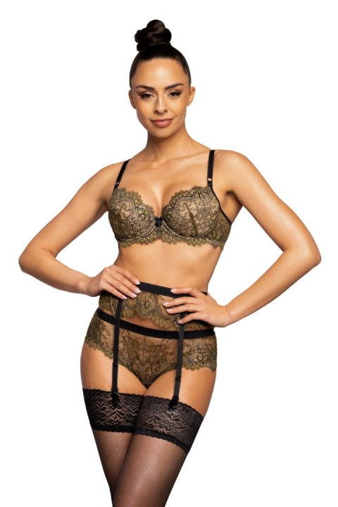 Biustonosz push up Biustonosz Push-up Model Chelsea M-3703/11 Khaki/Black - Mat Biustonosz push up Biustonosz Push-up Model Chelsea M-3703/11 Khaki/Black - Mat