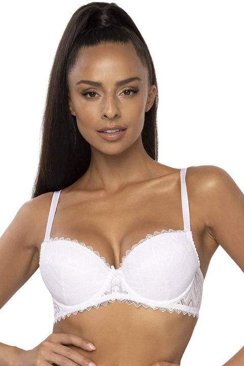 Biustonosz push up Biustonosz Push-up Model Elif M-3802/11 White - Mat Biustonosz push up Biustonosz Push-up Model Elif M-3802/11 White - Mat