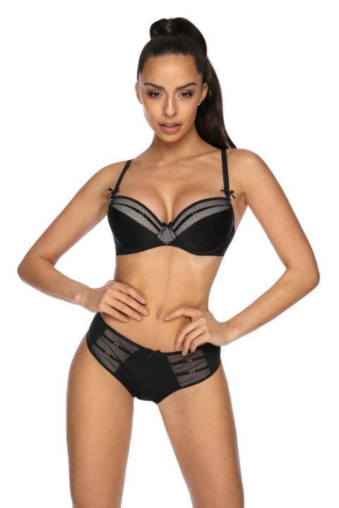 Biustonosz push up Biustonosz Push-up Model Janet M-3300/11 Black - Mat Biustonosz push up Biustonosz Push-up Model Janet M-3300/11 Black - Mat
