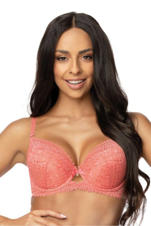 Biustonosz push up Biustonosz Push-up Model Maddie M-3633/11/1 Coral - Mat Biustonosz push up Biustonosz Push-up Model Maddie M-3633/11/1 Coral - Mat