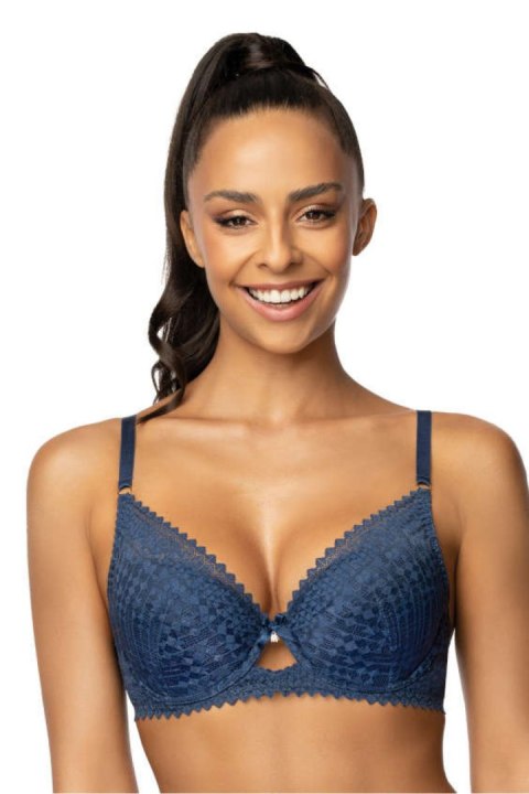 Biustonosz push up Biustonosz Push-up Model Maddie M-3633/11/1 Navy - Mat Biustonosz push up Biustonosz Push-up Model Maddie M-3633/11/1 Navy - Mat