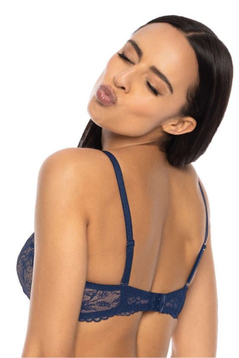 Biustonosz push up Biustonosz Push-up Model Percy M-3530/11 Navy/Beige - Mat Biustonosz push up Biustonosz Push-up Model Percy M-3530/11 Navy/Beige - Mat