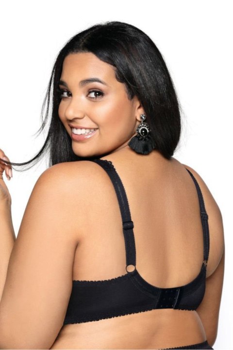 Biustonosz push up Biustonosz Usztywniany Model Carmela Big M-053/22 Black - Mat Biustonosz push up Biustonosz Usztywniany Model Carmela Big M-053/22 Black - Mat