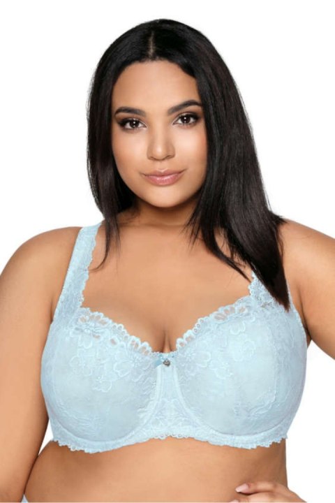 Biustonosz push up Biustonosz Usztywniany Model Carmela Big M-053/22 Błękit - Mat Biustonosz push up Biustonosz Usztywniany Model Carmela Big M-053/22 Błękit - Mat
