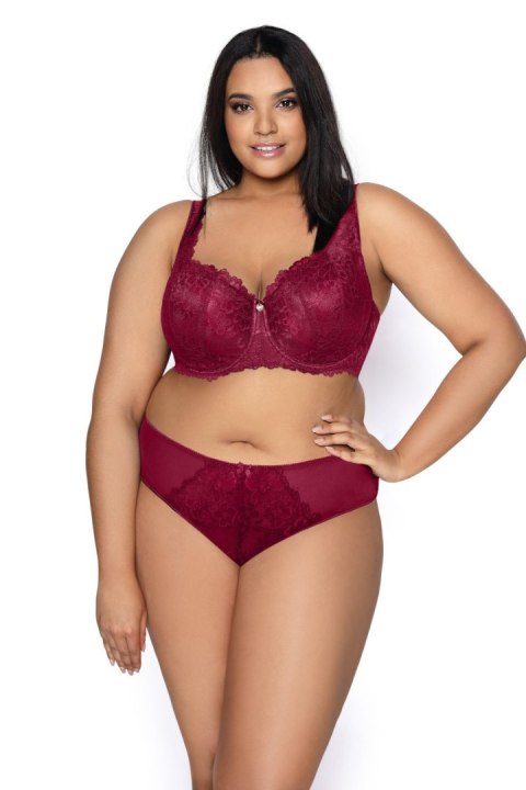 Biustonosz push up Biustonosz Usztywniany Model Carmela Big M-053/22 Burgund - Mat Biustonosz push up Biustonosz Usztywniany Model Carmela Big M-053/22 Burgund - Mat