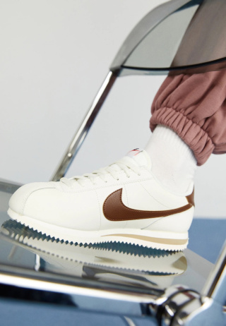 Buty Nike Cortez Białe Brązowe - DN1791-104