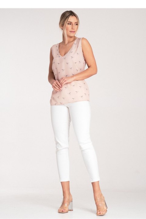 Bluzka Model M1076 Pink - Figl Bluzka Model M1076 Pink - Figl