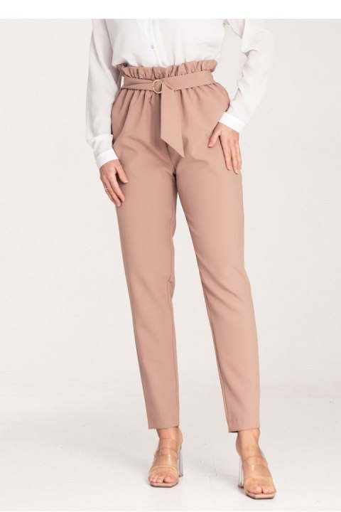 Spodnie Damskie Model M1072 Beige - Figl Spodnie Damskie Model M1072 Beige - Figl