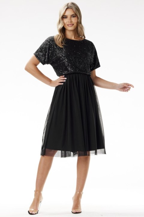 Sukienka Model A689 Black - awama Sukienka Model A689 Black - awama