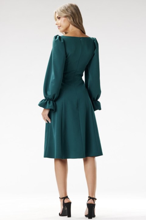 Sukienka Model A695 Bottle Green - awama Sukienka Model A695 Bottle Green - awama