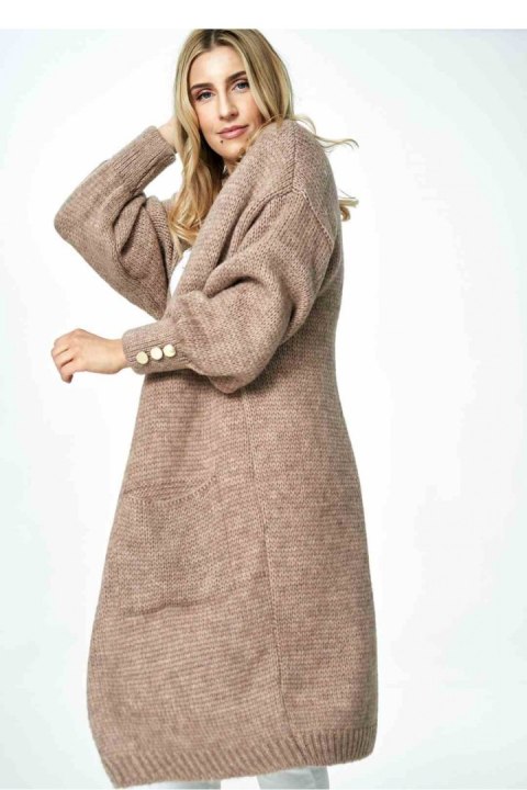 Sweter Kardigan Model M889 Brown - Figl