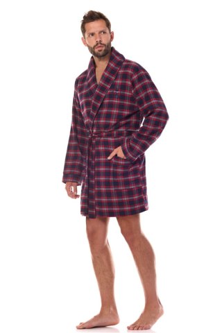 Szlafrok Męski Model Ben BJ Short 2470 Dark Blue - L&L collection
