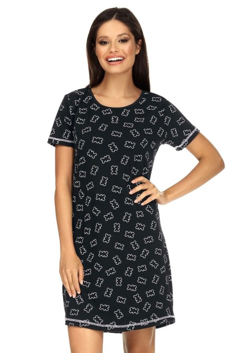 Koszulka nocna Koszula Nocna Model P-1579 Black - Lorin Koszulka nocna Koszula Nocna Model P-1579 Black - Lorin