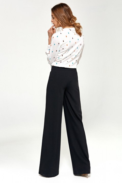 Spodnie typu palazzo SD31 Black - Nife Spodnie typu palazzo SD31 Black - Nife