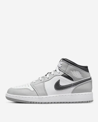 Buty Air Jordan 1 Mid "Light Smoke Grey" - 554724-078