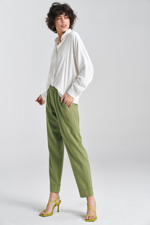 Bluzka oversize fason nietoperz B158 Ecru - Nife Bluzka oversize fason nietoperz B158 Ecru - Nife