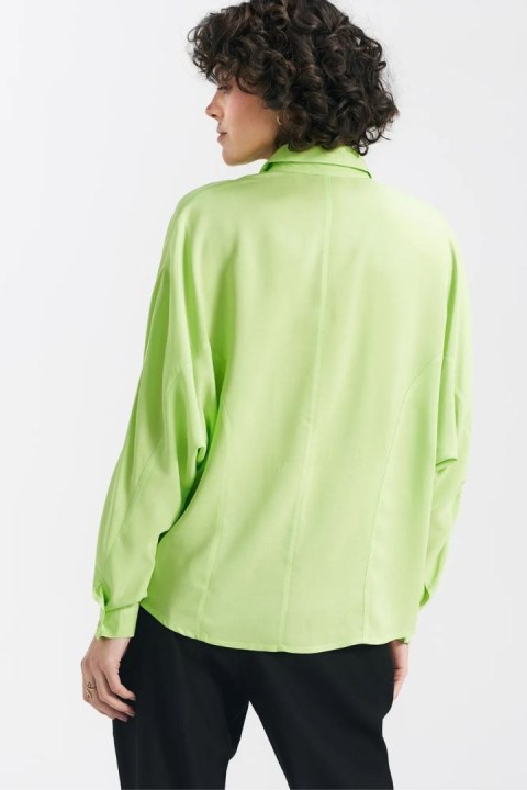 Bluzka oversize fason nietoperz B158 Limonka - Nife Bluzka oversize fason nietoperz B158 Limonka - Nife
