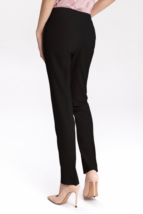 Czarne klasyczne spodnie damskie SD39 Black - Nife Czarne klasyczne spodnie damskie SD39 Black - Nife
