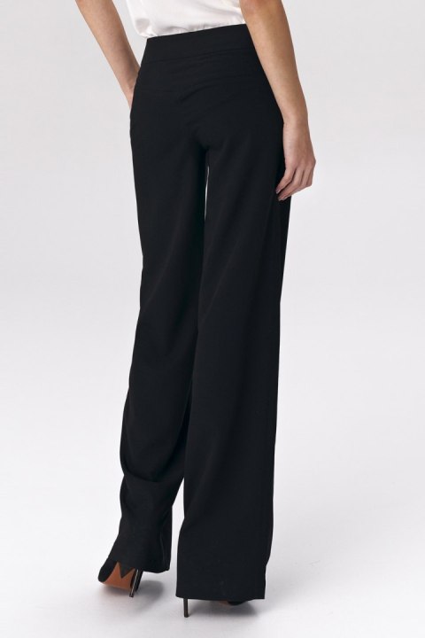 Czarne spodnie palazzo SD38 Black - Nife Czarne spodnie palazzo SD38 Black - Nife