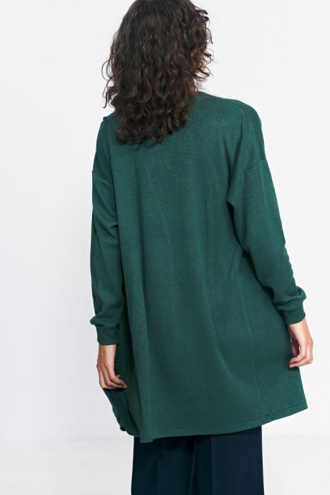 Sweter Niezapinany zielony sweter SW11 Green - Nife Sweter Niezapinany zielony sweter SW11 Green - Nife
