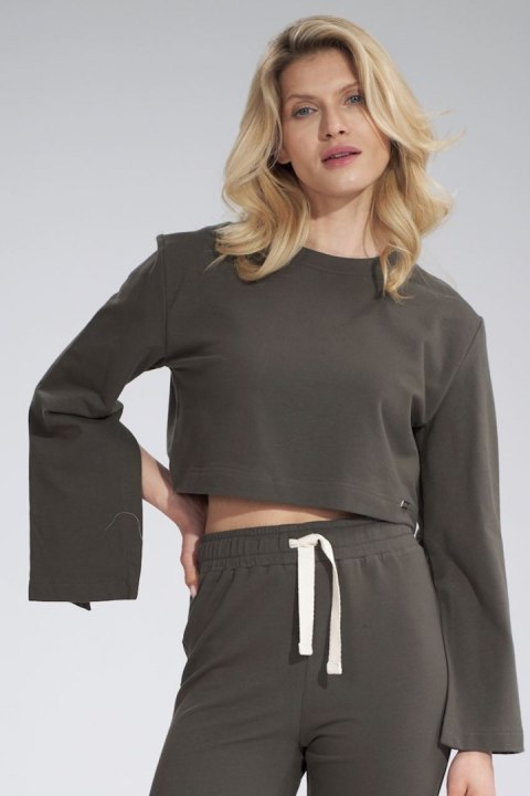Bluza Damska Model M774 Oliwka - Figl Bluza Damska Model M774 Oliwka - Figl