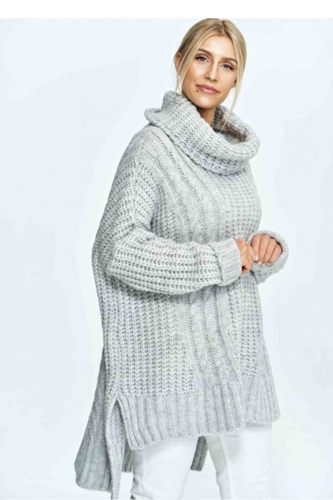 Golf Damski Model M892 Light Grey - Figl Golf Damski Model M892 Light Grey - Figl