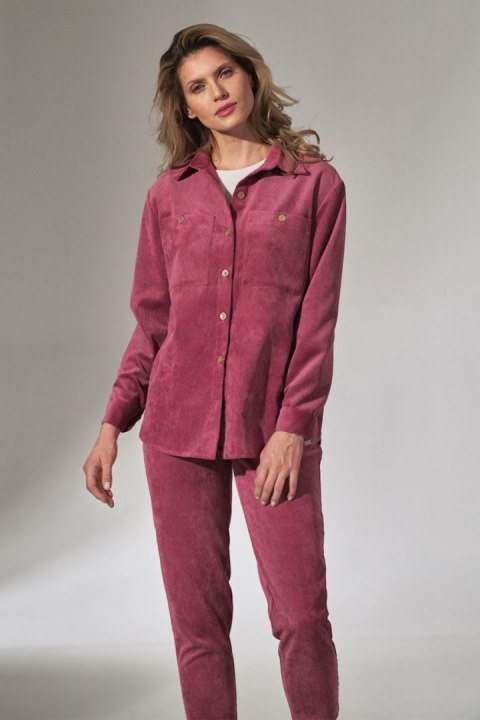 Koszula Damska Model M747 Pink - Figl Koszula Damska Model M747 Pink - Figl