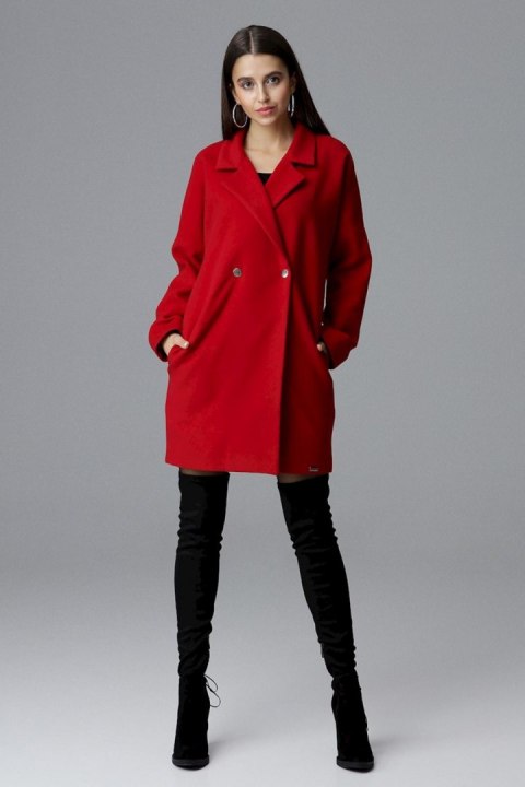 Płaszcz Damski Model M625 Red - Figl Hurtownia odzieży on-line, moda damska, bielizna i obuwie dla kobiet - Matterhorn.pl Płaszcz Damski Model M625 Red - Figl Hurtownia odzieży on-line, moda damska, bielizna i obuwie dla kobiet - Matterhorn.pl