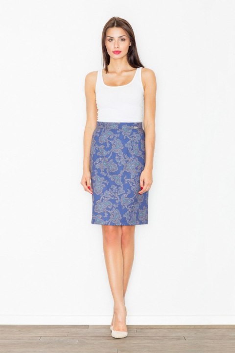 Spódnica Model M516 Wzór 32 Navy - Figl Spódnica Model M516 Wzór 32 Navy - Figl