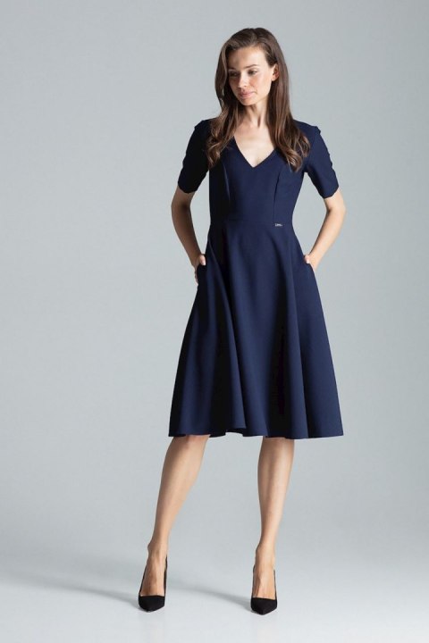 Sukienka Model M673 Navy - Figl Sukienka Model M673 Navy - Figl