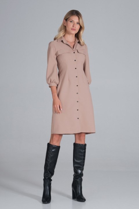 Sukienka Model M849 Beige - Figl Sukienka Model M849 Beige - Figl
