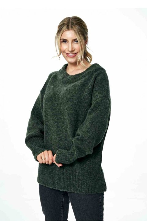 Sweter Damski Model M882 Dark Olive - Figl Sweter Damski Model M882 Dark Olive - Figl