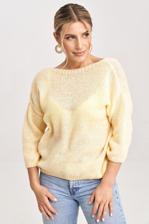 Sweter Damski Model M993 Yellow - Figl Sweter Damski Model M993 Yellow - Figl