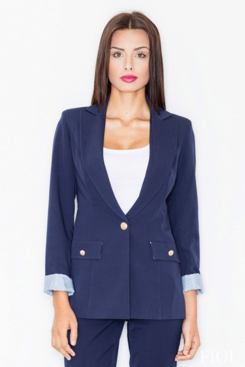 Żakiet Model M489 Navy - Figl Żakiet Model M489 Navy - Figl